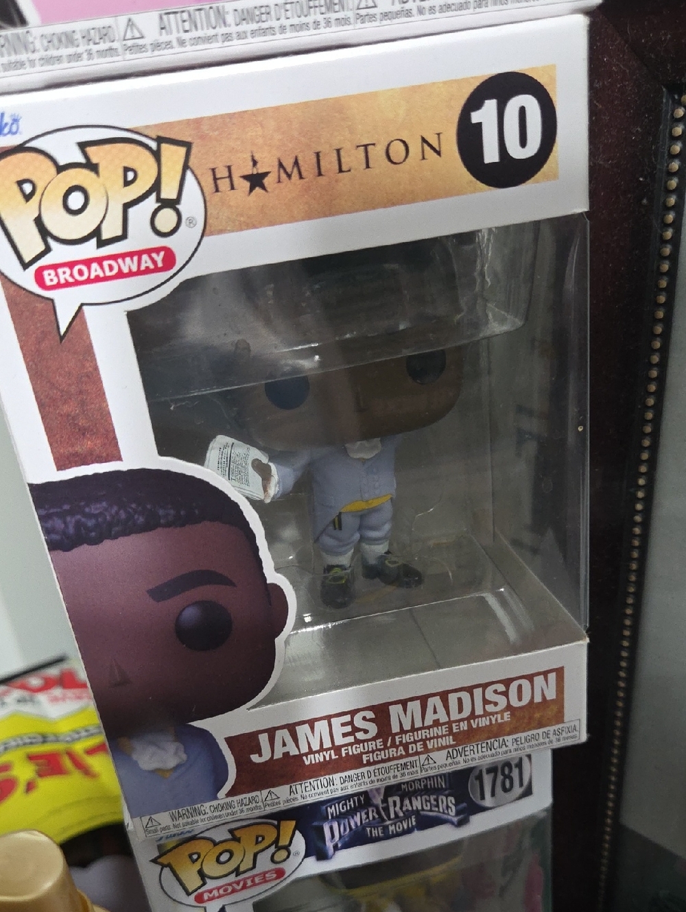 Funko Pop! Hamilton James Madison Vinyl Figure - White, Yellow, Black